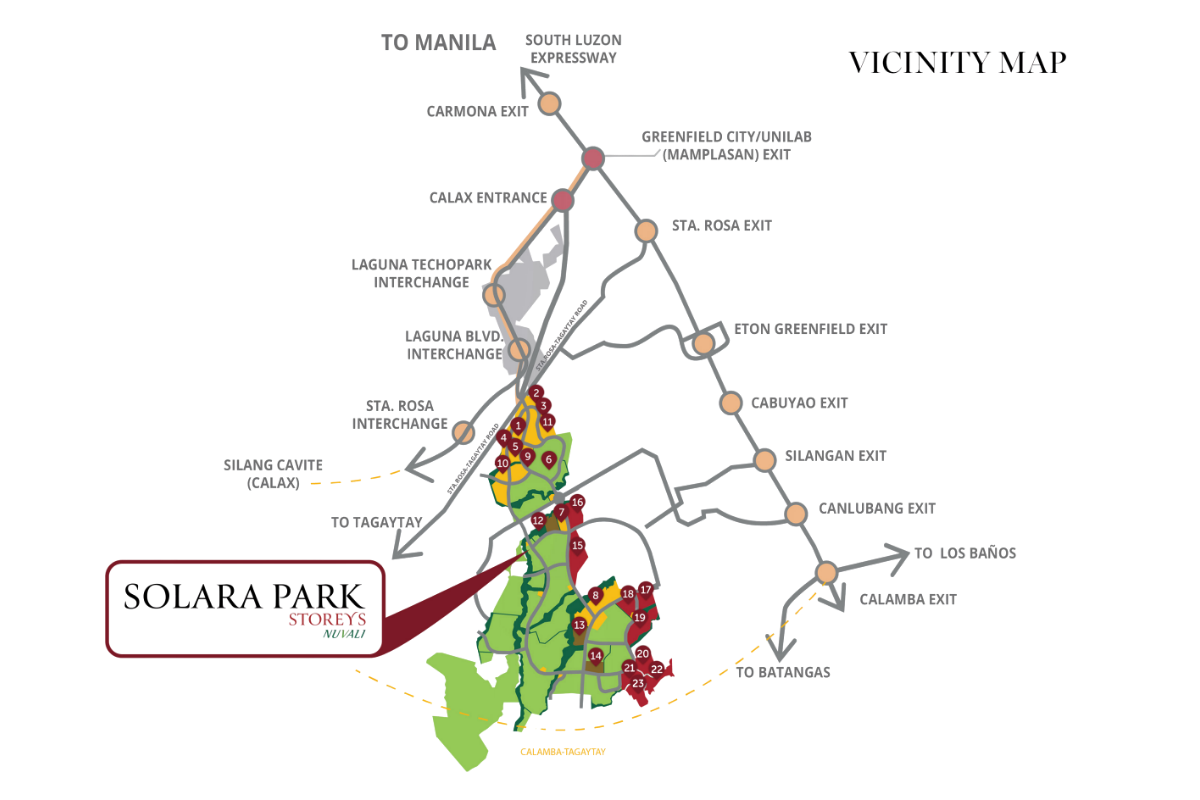 solara park Vicinity map